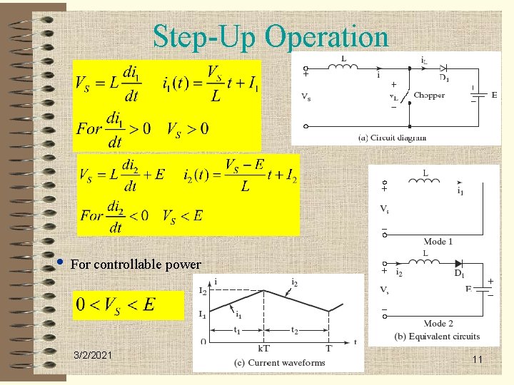 Step-Up Operation • For controllable power 3/2/2021 11 