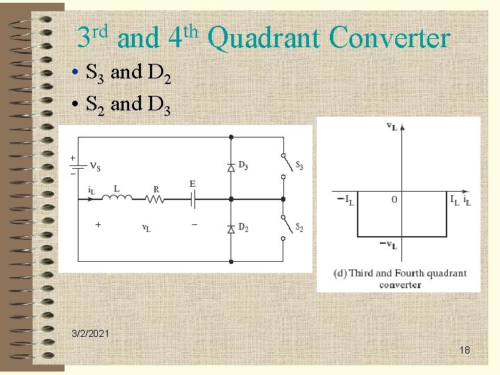 3 rd and 4 th Quadrant Converter • S 3 and D 2 •