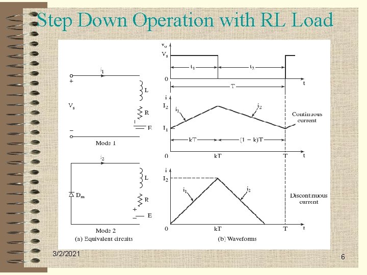 Step Down Operation with RL Load 3/2/2021 6 