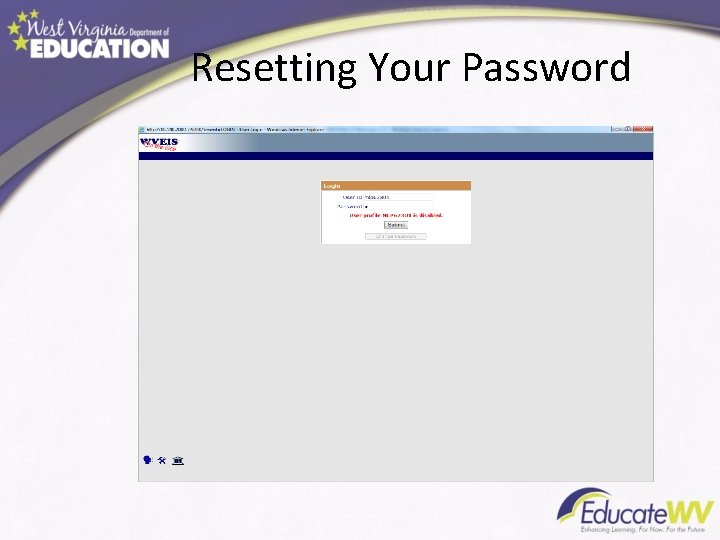 Resetting Your Password 