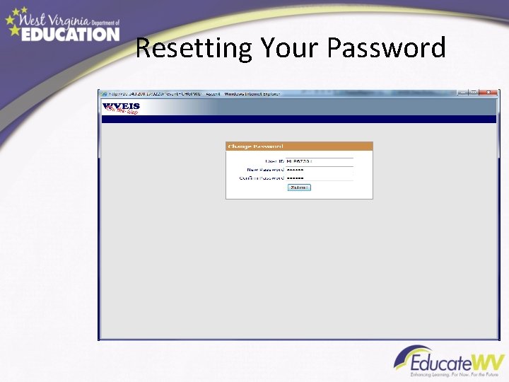 Resetting Your Password 