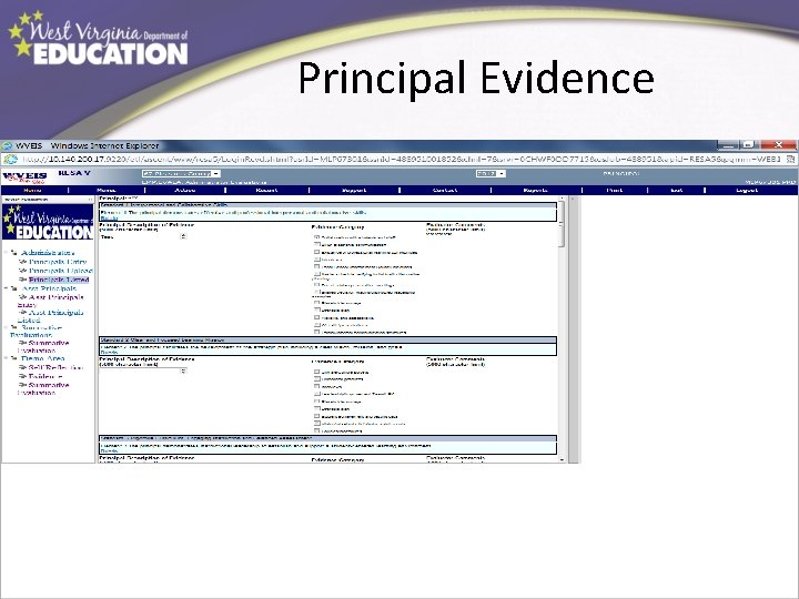 Principal Evidence 