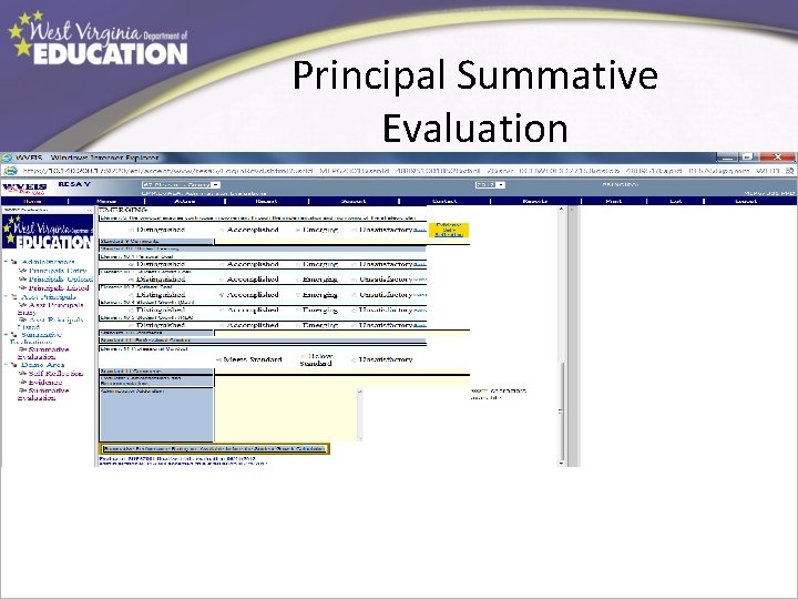 Principal Summative Evaluation 