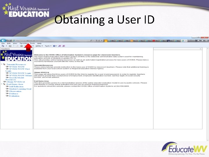 Obtaining a User ID 