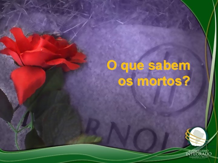 O que sabem os mortos? 