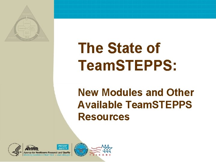 The State of Team. STEPPS: New Modules and Other Available Team. STEPPS Resources The State of Team. STEPPS: New Modules and Other Available Team. STEPPS Resources