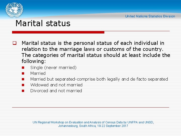 Marital status q Marital status is the personal status of each individual in relation
