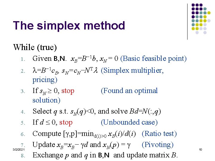 Cs 5321 Numerical Optimization 13 3221 Linear Programming