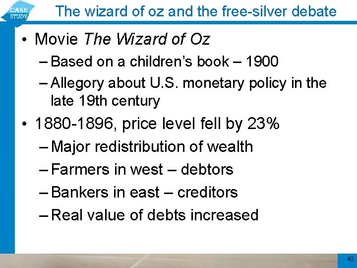 The wizard of oz and the free-silver debate • Movie The Wizard of Oz