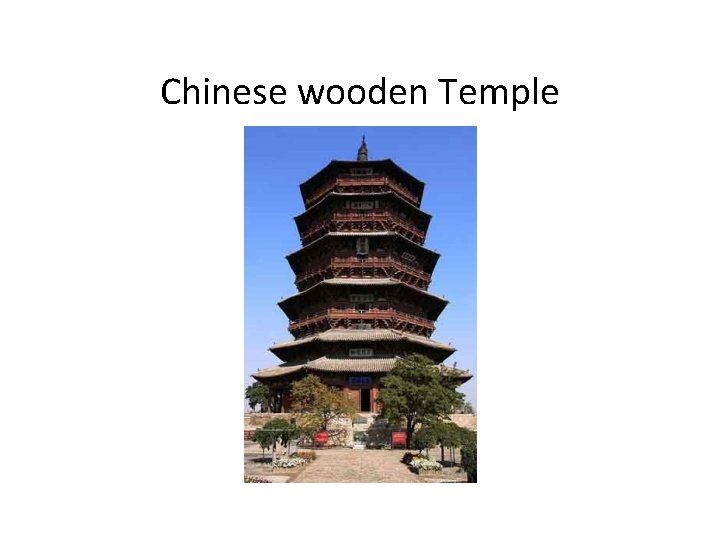 Chinese wooden Temple 