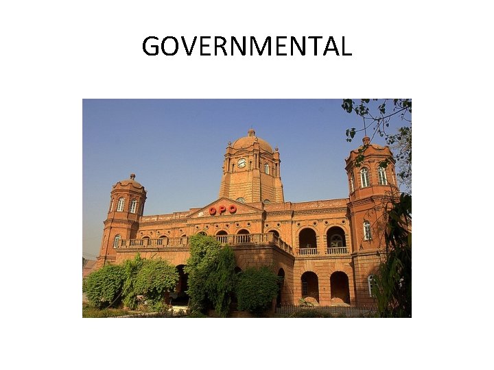 GOVERNMENTAL 