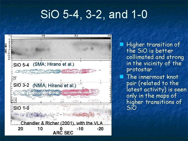 Si. O 5 -4, 3 -2, and 1 -0 Si. O 5 -4 (SMA;