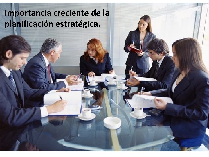 Importancia creciente de la planificación estratégica. 