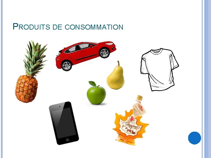 PRODUITS DE CONSOMMATION 