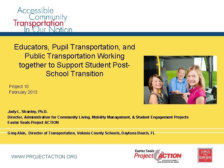 Educators, Pupil Transportation, and Public Transportation Working together to Support Student Post. School Transition