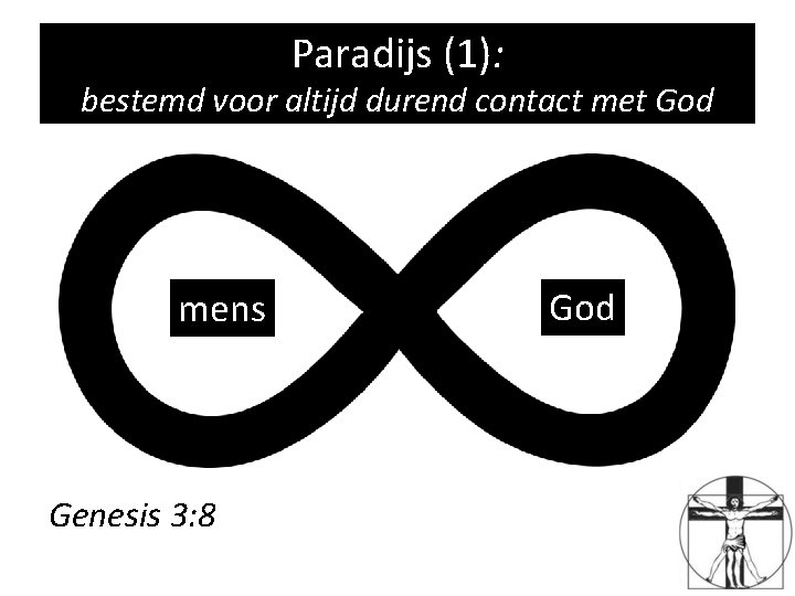 Paradijs (1): bestemd voor altijd durend contact met God mens Genesis 3: 8 God