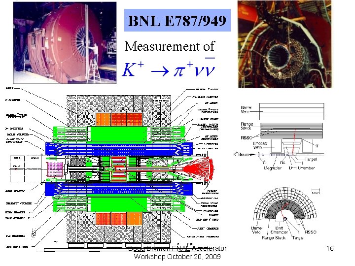 BNL E 787/949 Measurement of Doug Bryman FNAL Accelerator Workshop October 20, 2009 16