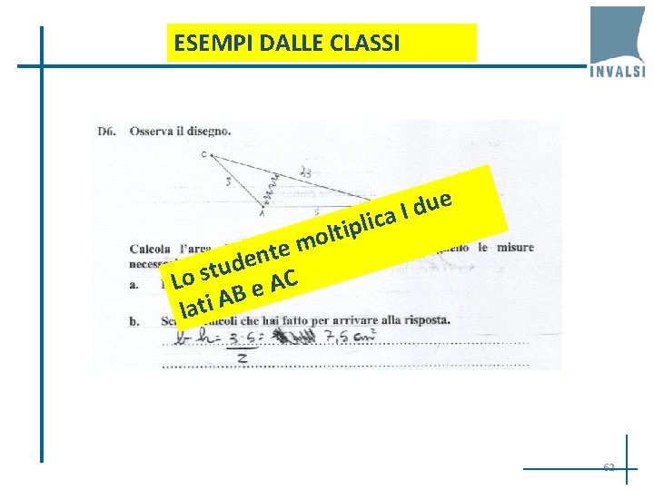ESEMPI DALLE CLASSI ue d I lica ip t l o em t n ESEMPI DALLE CLASSI ue d I lica ip t l o em t n