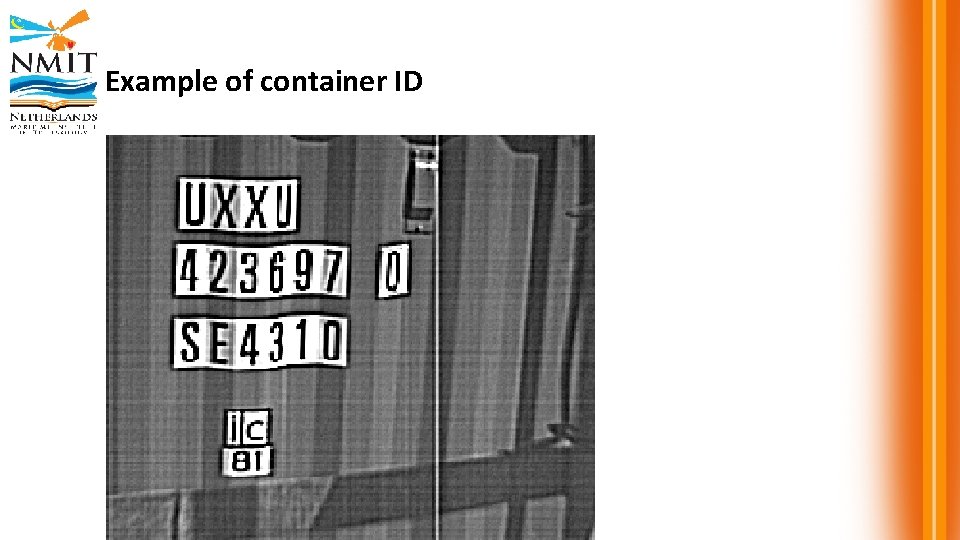 Example of container ID 
