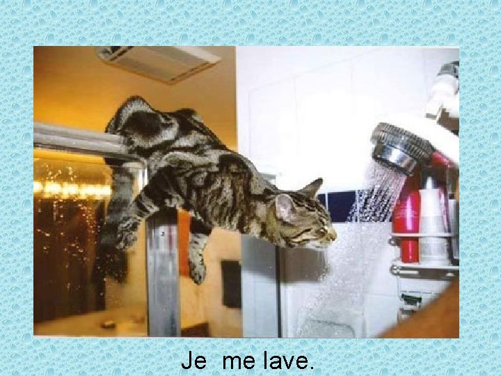 Je me lave. 