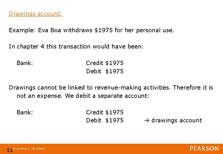Revenue Drawing Examples The Expanded Ledger Revenue Expenses and Drawings Personal