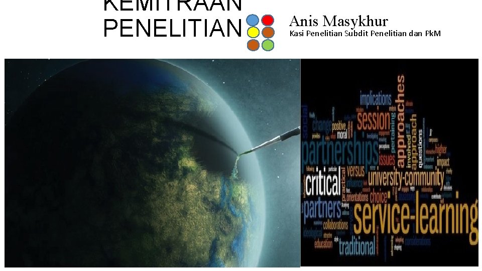 KEMITRAAN PENELITIAN Anis Masykhur Kasi Penelitian Subdit Penelitian dan Pk. M 