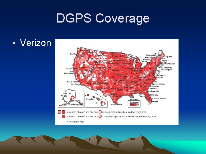 DGPS Coverage • Verizon 