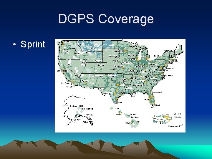 DGPS Coverage • Sprint 