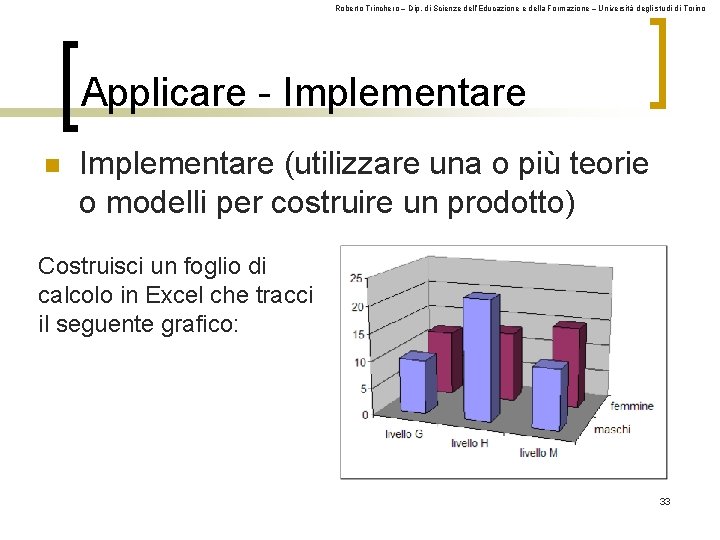 Roberto Trinchero – Dip. di Scienze dell’Educazione e della Formazione – Università degli studi