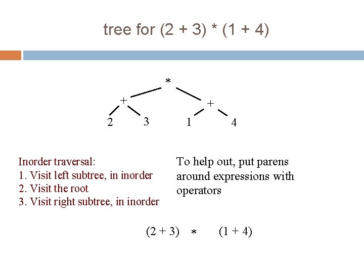 8 tree for (2 + 3) * (1 + 4) * + 2 +