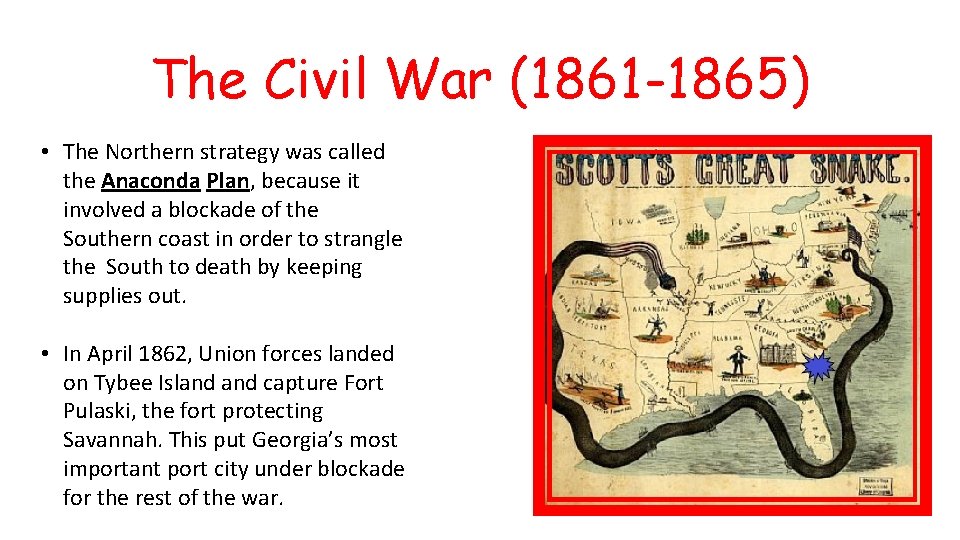 The Civil War 1861 1865 At the start