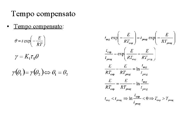 Tempo compensato • Tempo compensato: 