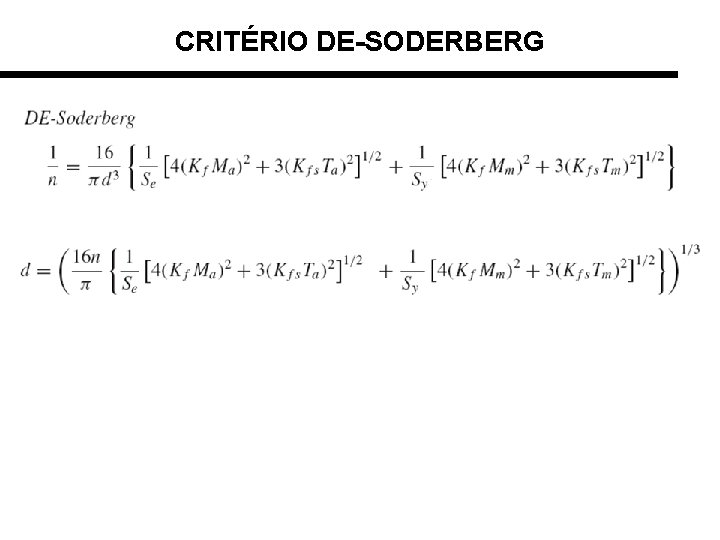 CRITÉRIO DE-SODERBERG 