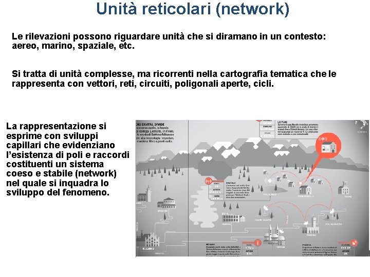 Unità reticolari (network) Le rilevazioni possono riguardare unità che si diramano in un contesto: