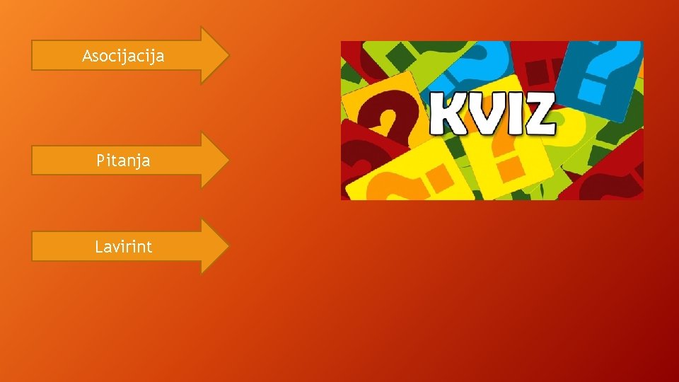 Asocija Pitanja Lavirint Asocija Pitanja Lavirint