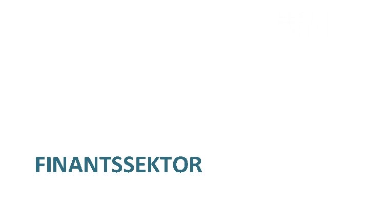 FINANTSSEKTOR 