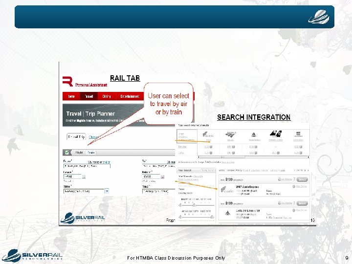 For HTMBA Class Discussion Purposes Only 9 