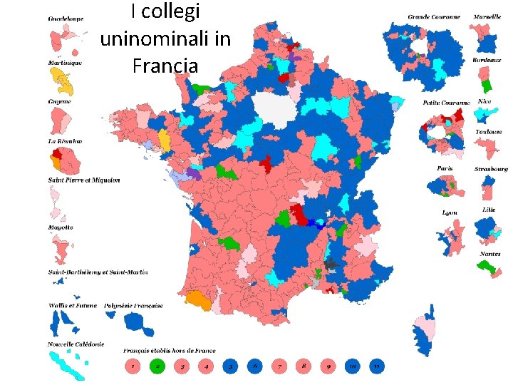 I collegi uninominali in Francia 