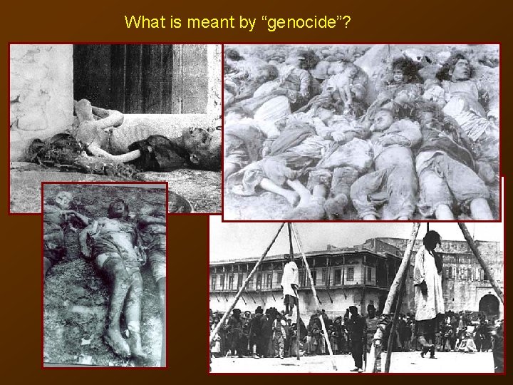 What is meant by “genocide”? 