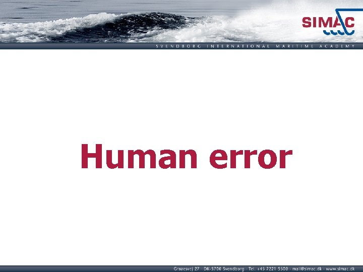 Human error 