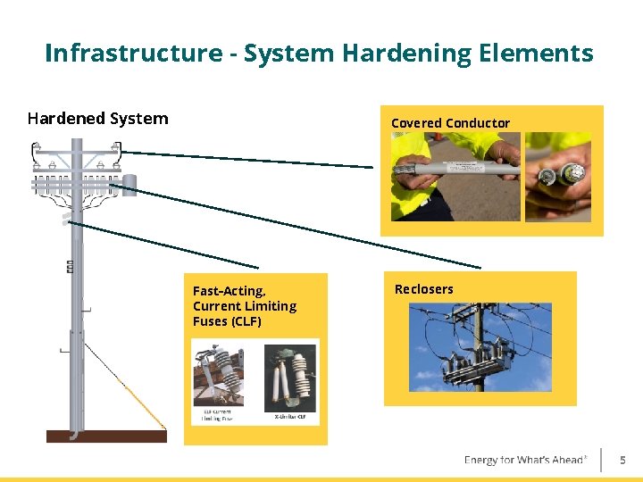 Infrastructure - System Hardening Elements Hardened System Covered Conductor Fast-Acting, Current Limiting Fuses (CLF)