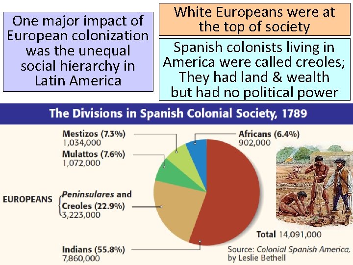 White Europeans were at One major impact of Title the top of society European
