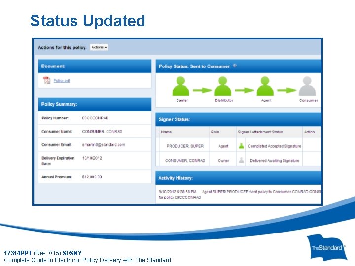 Status Updated 17314 PPT (Rev 7/15) SI/SNY © 2010 Standard Insurance Company Complete Guide