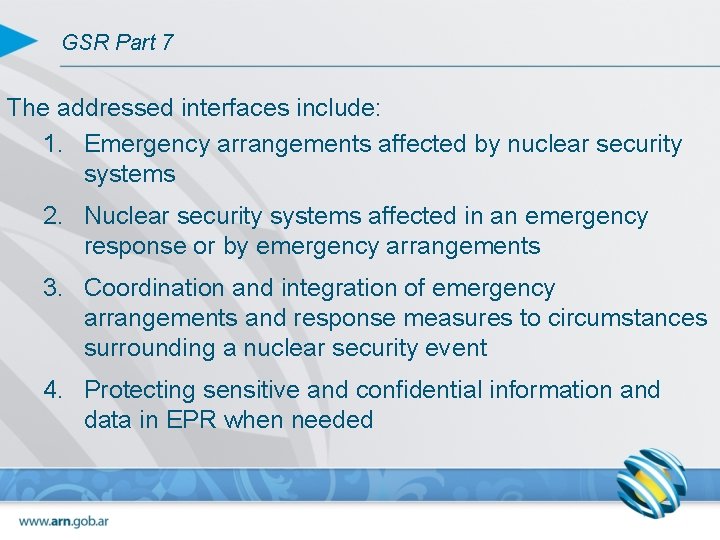 Regulatory Perspective On The Interface Between Safety And