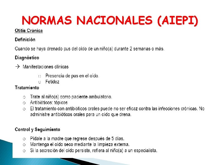NORMAS NACIONALES (AIEPI) 
