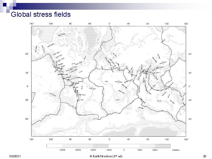 Global stress fields 3/2/2021 © Earth. Structure (2 nd ed) 20 