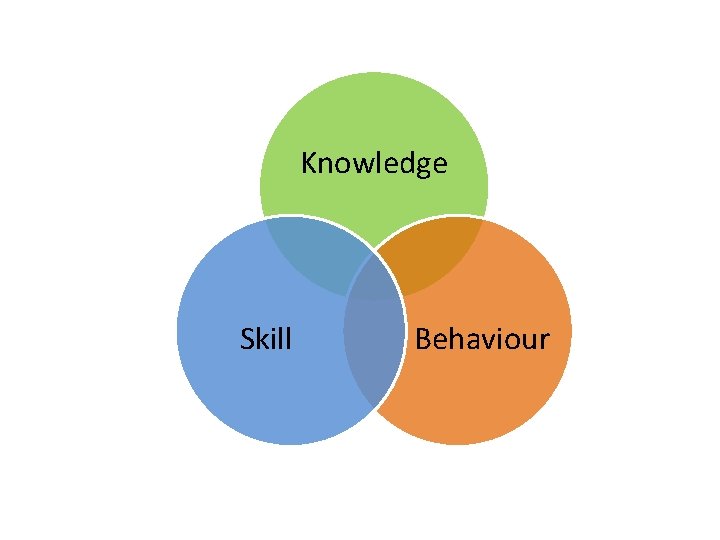 Knowledge Skill Behaviour Knowledge Skill Behaviour
