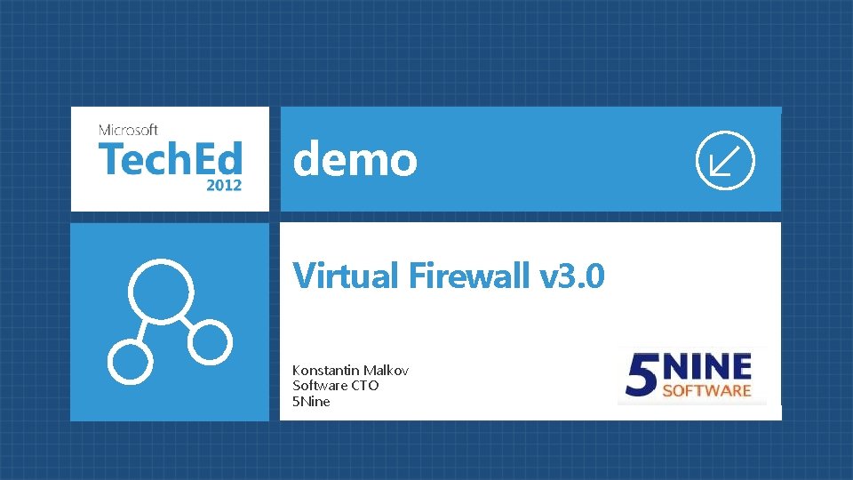 demo Virtual Firewall v 3. 0 Konstantin Malkov Software CTO 5 Nine 