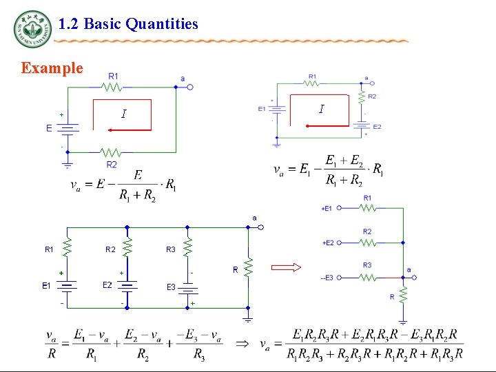 1. 2 Basic Quantities Example I I 