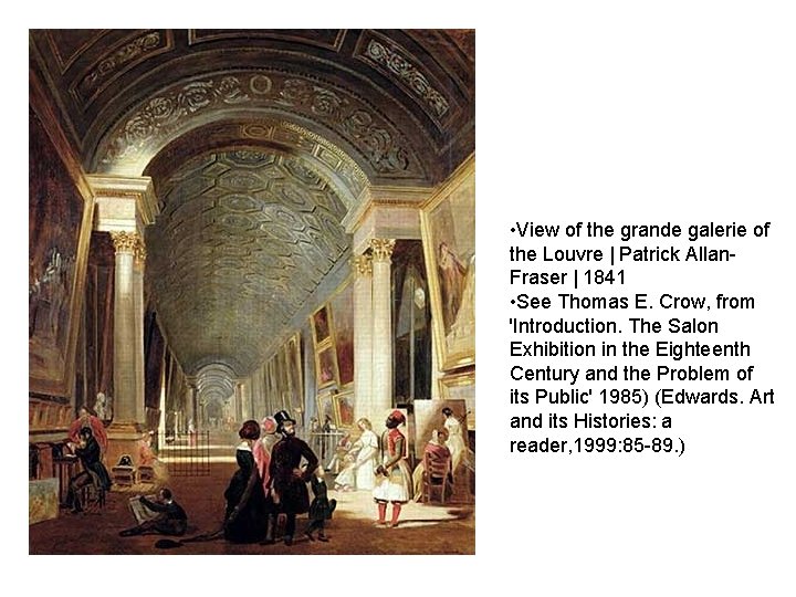  • View of the grande galerie of the Louvre | Patrick Allan. Fraser